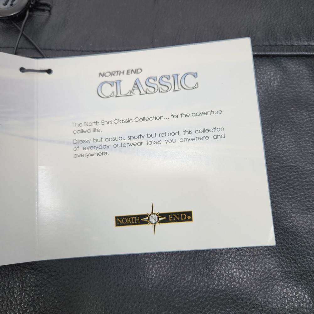 NWT North End Classic‎ Men's M Black Leather Jacket w/  Ezem™ System - Picture 9 of 16